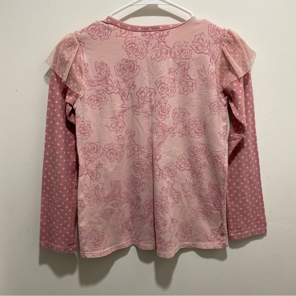 NAARTJIE Girls Top Pink Floral L/s Size Xxxxl 10 RN: 103627 🌟 - Picture 5 of 6